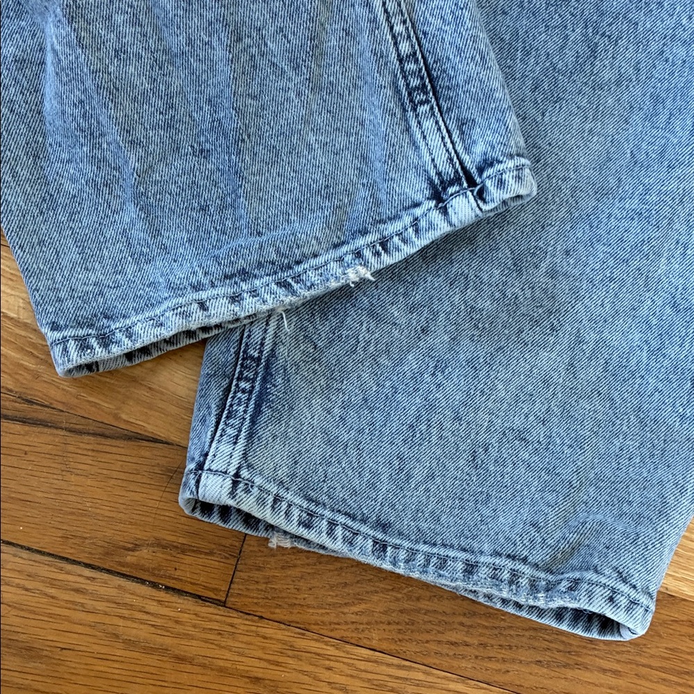 Good American Good 90s High Rise Straight Leg Jeans 8 29 Stretch Relaxed Baggy - Picture 7 of 14